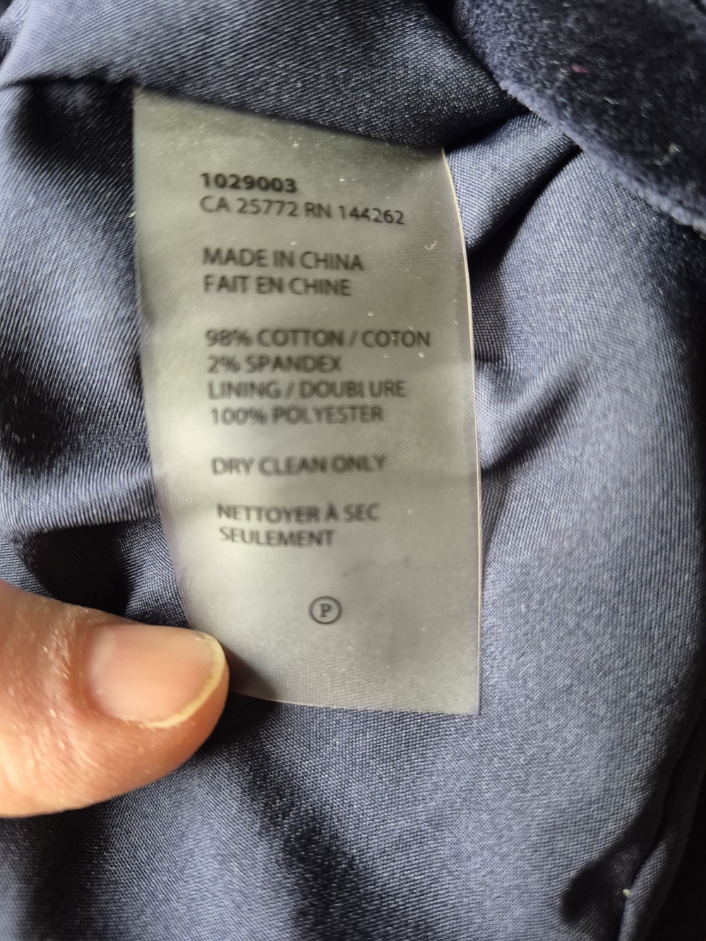 Dex New York Dark Navy Velvet Single-Button Blazer - Picture 4 of 4